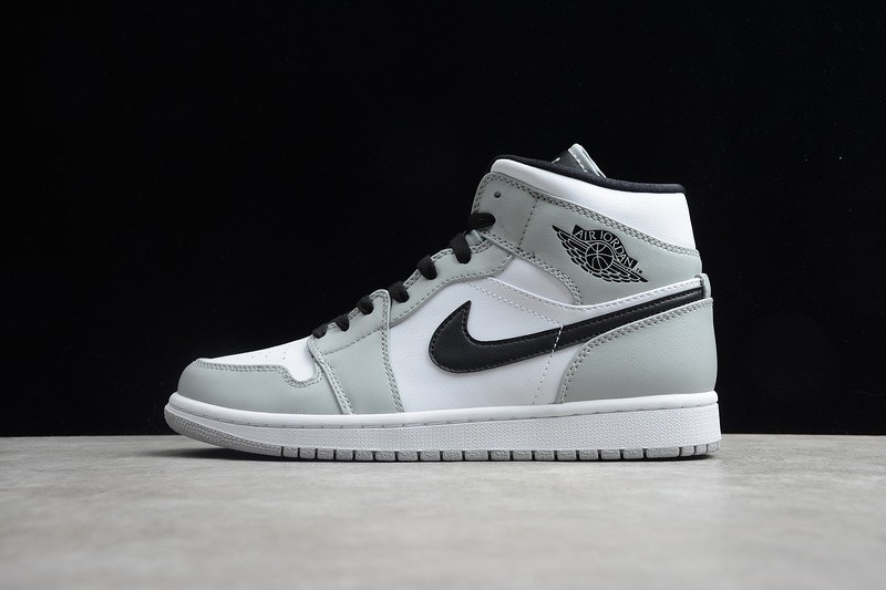 AIR JORDAN 1 MID LIGHT SMOKE GREY 554724-092