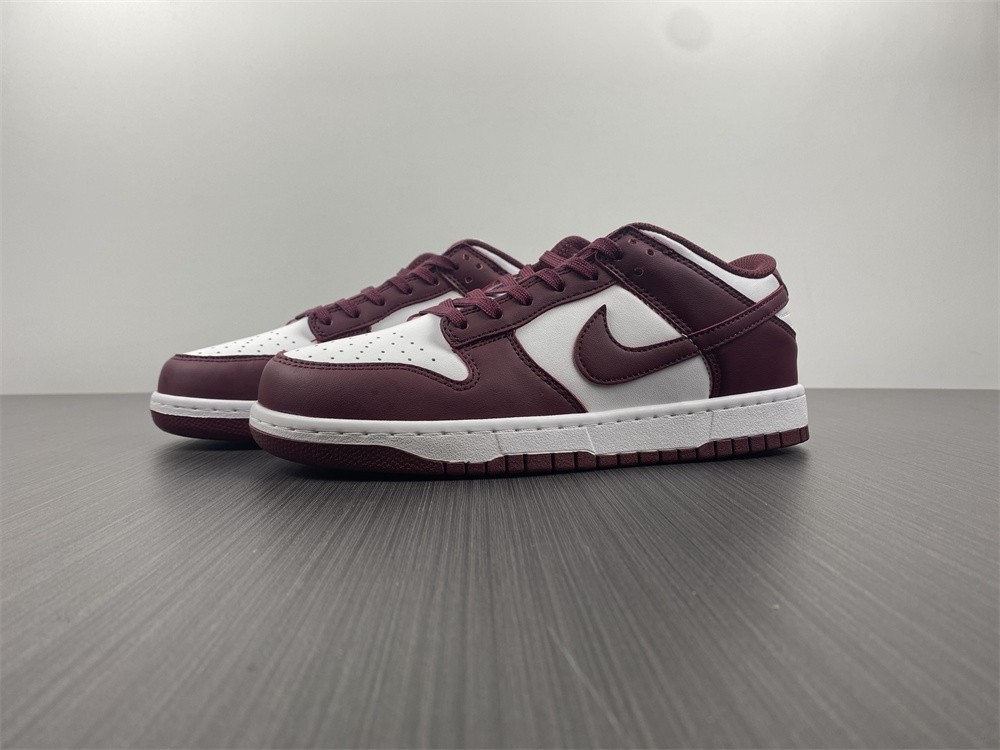 2021 New Nike Dunk Low “Bordeaux” White/Bordeaux J DD1503-108