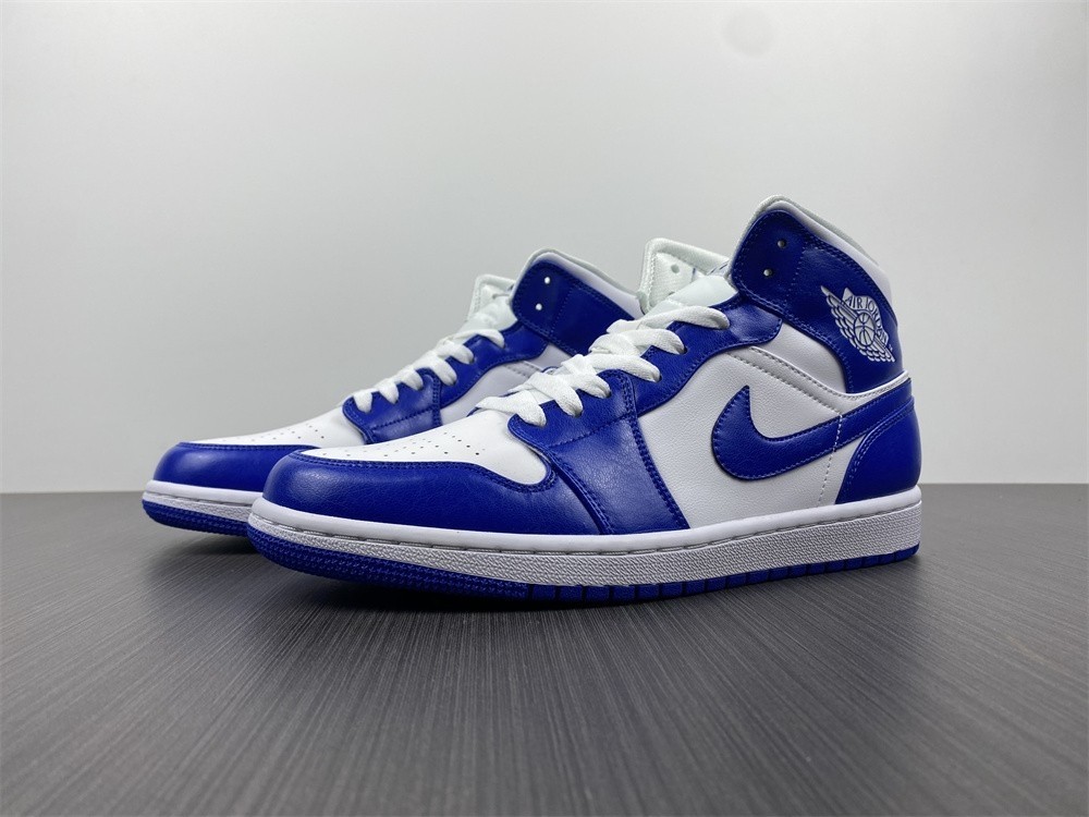 Air Jordan 1 Mid Kentucky Blue (R) - BQ6472-104