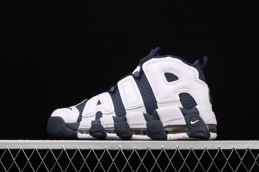 Nike Air More Uptempo “Olympic” White/Midnight Navy  414962-104
